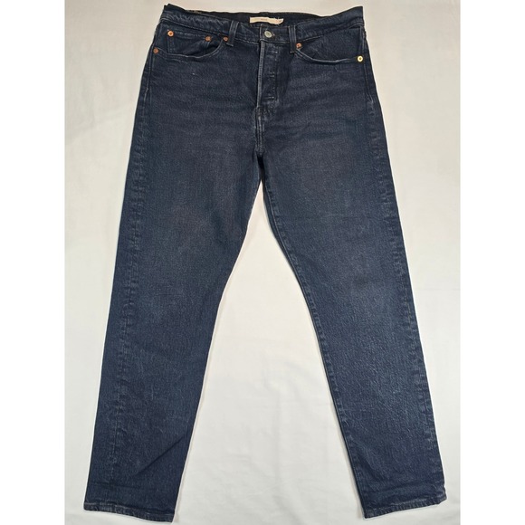 Levi's Premium Denim - Levis Premium Wedgie Straight Jeans Dark Wash Button Fly 22861-0064 Womens 30